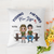 Doll Fishing Couple Personalized Polyester Linen Pillow