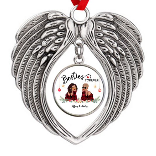 Fashion Besties Personalized Zinc Alloy Ornaments