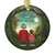 Grandma And Grandkids Tree Capony Personalized Circle Ornament