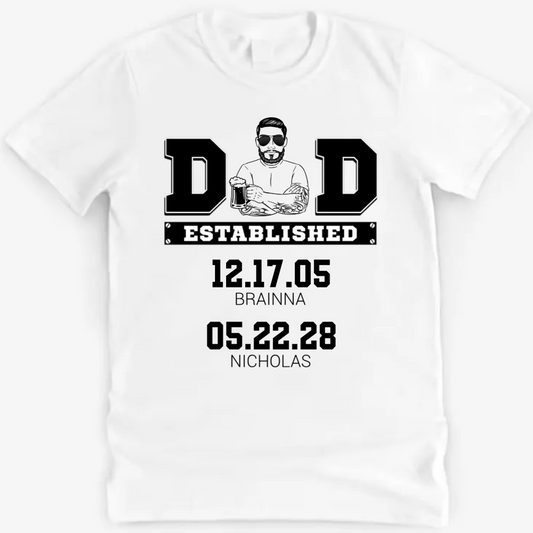 Dear Dad Grandpa T Shirt