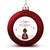 Baby Back View First Christmas Personalized Ball Ornaments