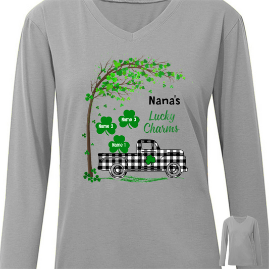 Patrick Day Irish Grandma Personalized Long Sleeve Shirt