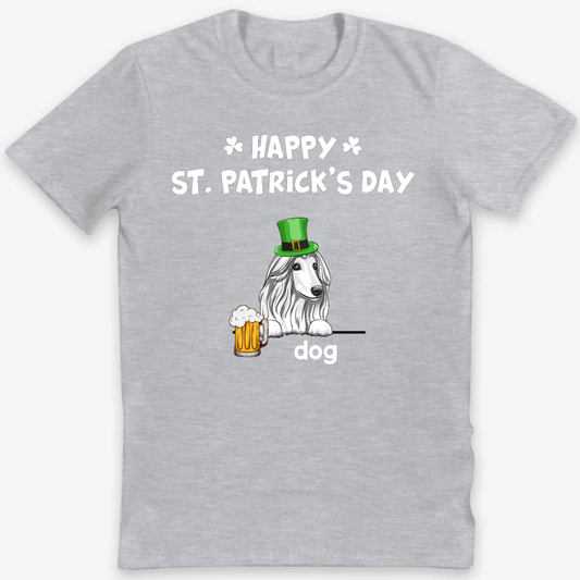 St. Patrick's Peeking Dogs With Beer Personalized Shirt