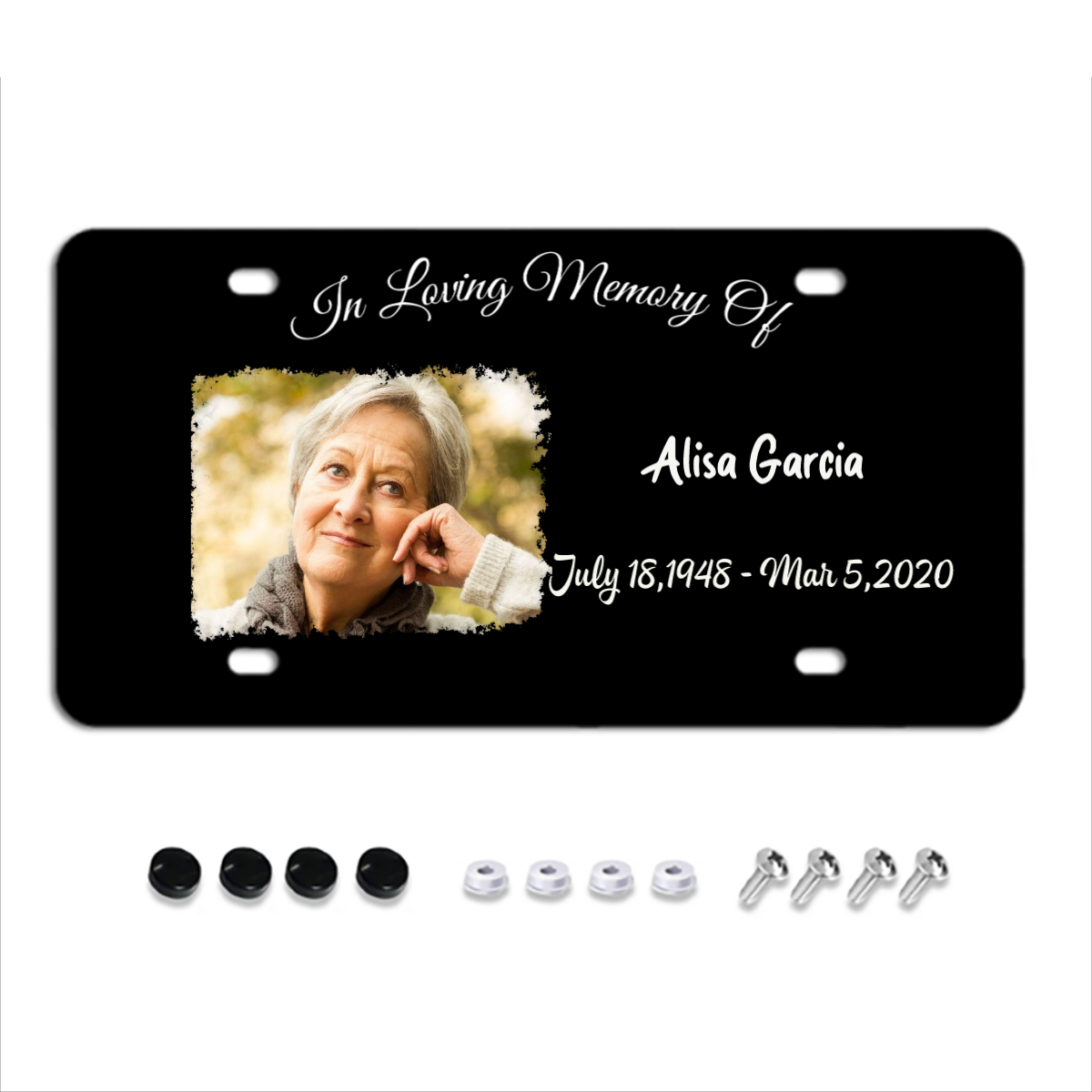 In Loving Memory Upload Photo Always In My Heart Personalized License Plates