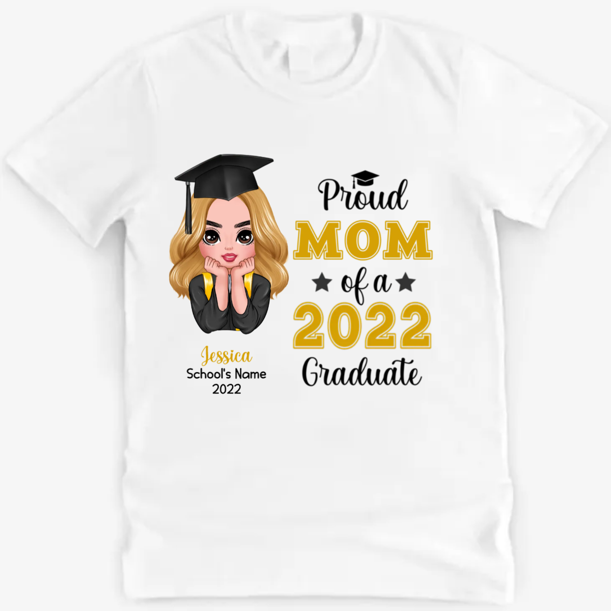 卒業2022年ママパパおじいちゃんおばあちゃんTシャツ