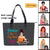 Rockin‘ Dog Mom Life Colorful Pattern Personalized Soft Leather Shoulder Bag