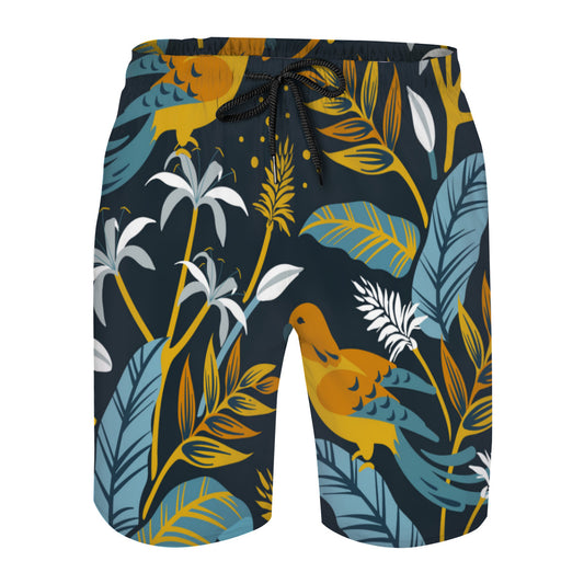 Tropical Leaves 013 Men's Swim Trunks No.7A9RVE