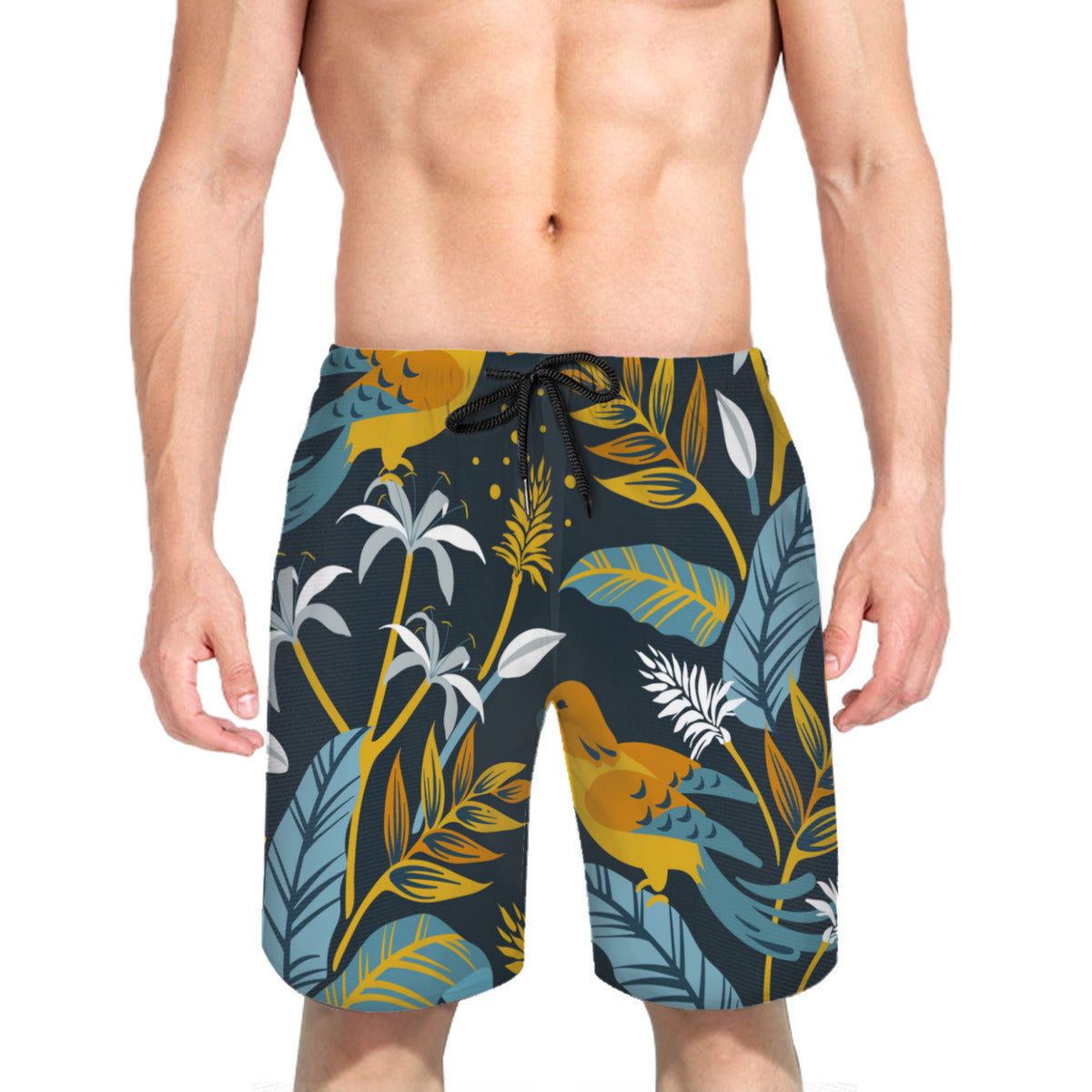 Tropical Leaves 013 Men's Swim Trunks No.7A9RVE