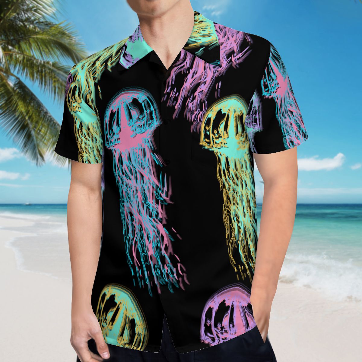 Jellyfish Hawaiian Shirts No.7PIU33