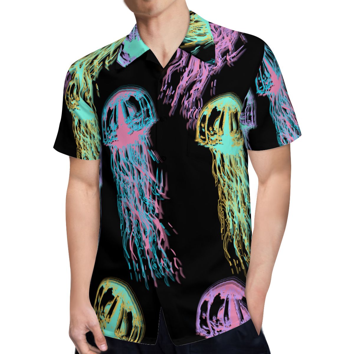 Jellyfish Hawaiian Shirts No.7PIU33