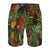 Tropical Monkey Jungle Pattern - Dark Green Graphic Men's Swim Trunks No.7XHZRY