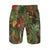Tropical Monkey Jungle Pattern - Dark Green Graphic Men's Swim Trunks No.7XHZRY