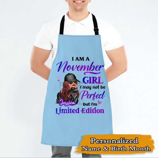 Birthday Gift Birth Month Fashion Girl Limited Edition Personalized Aprons