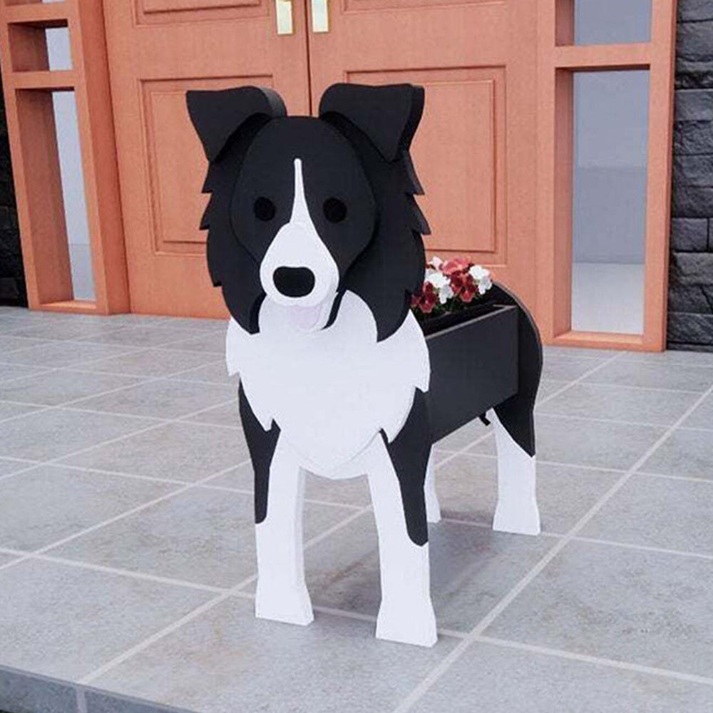 PVC Dog Planter - Gift For Garden Lovers - Personalized Custom Name Dog Planter