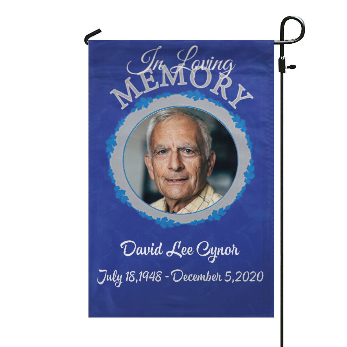 In Loving Memory – Personalized Photo Memorial Garden Flag