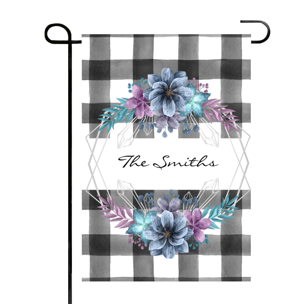 Personalized Name Flower Welcome Garden Flags Yard Decor Flags