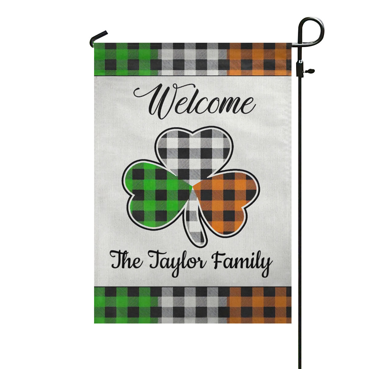 Welcome St. Patricks Day Custom Garden Flag