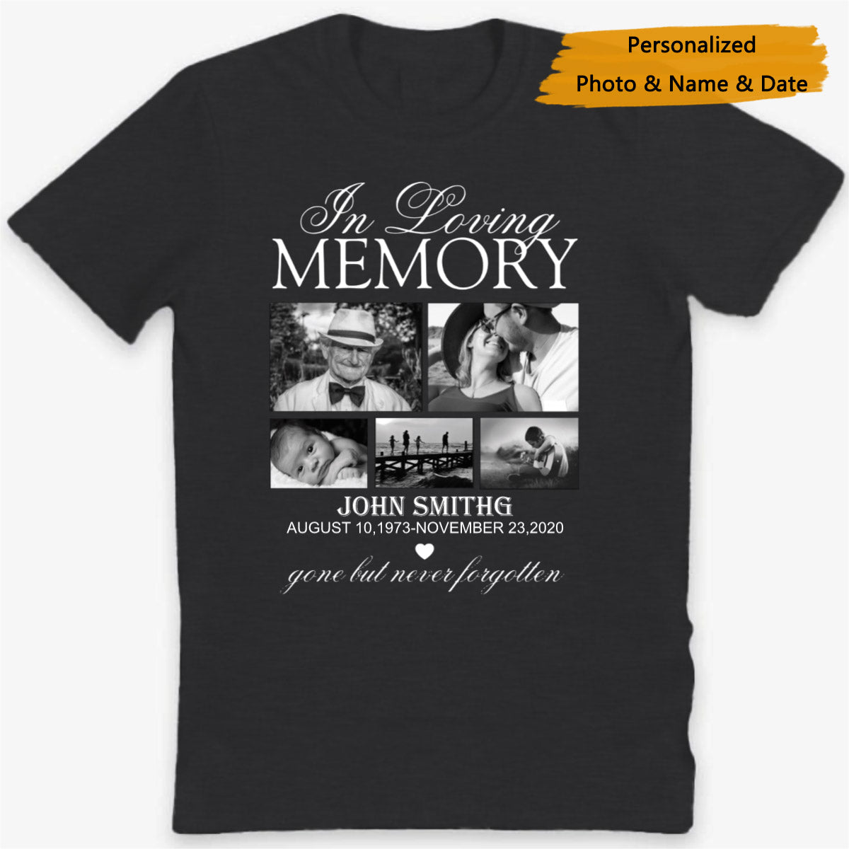 In Loveing Memorial personalized Photo shirt