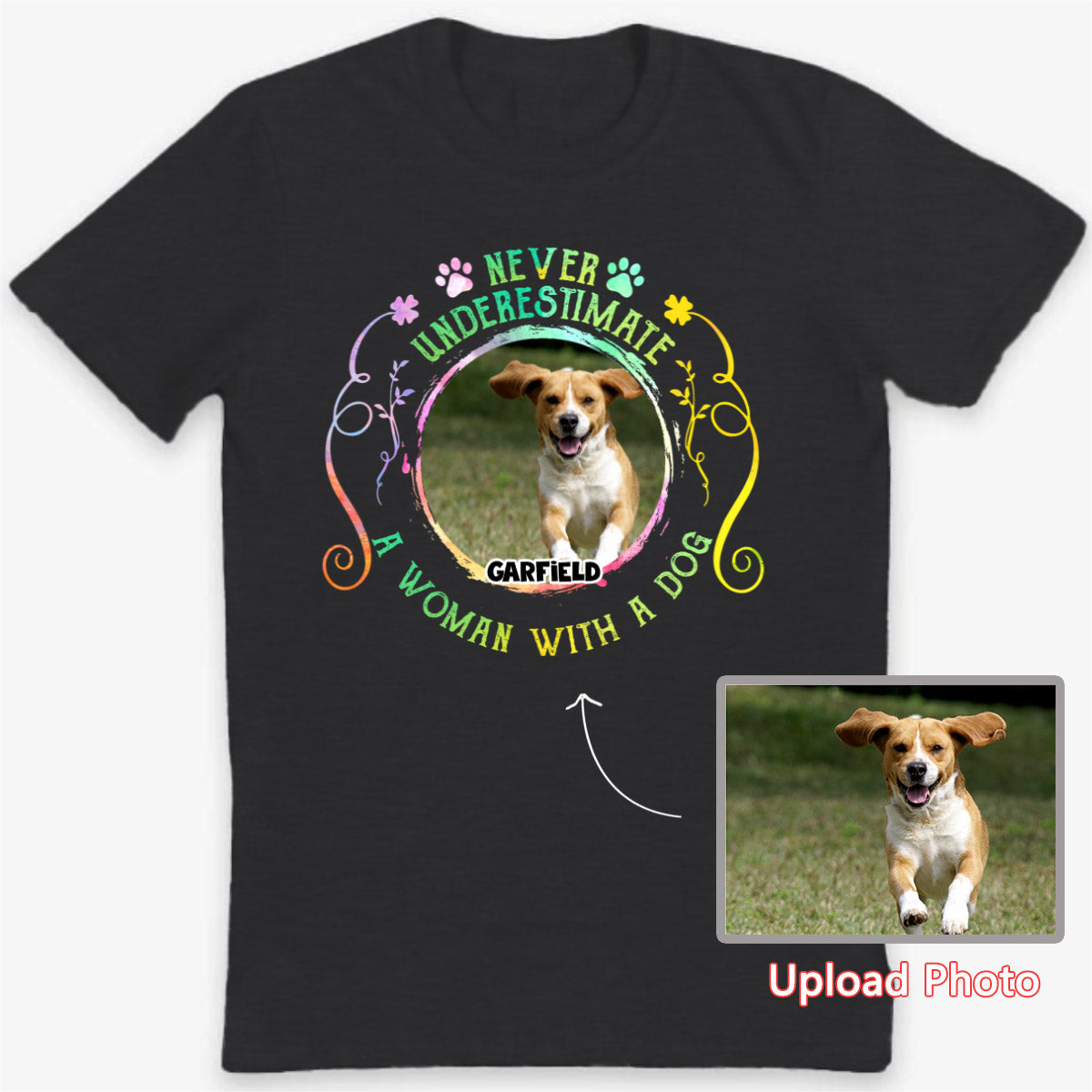 A Woman With A Dog Personalized Shirt