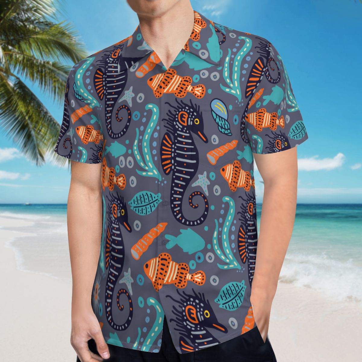 Sea Horse 02 Hawaiian Shirts No.8FUGT9