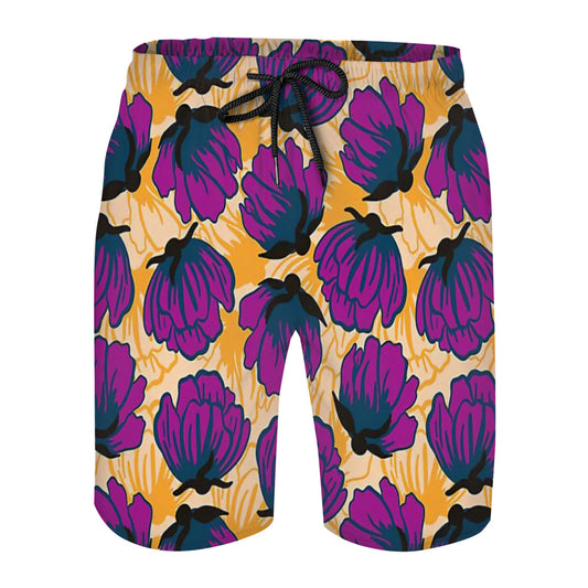 Queen Of Flowers Graphic Men's Swim Trunks No.8ITQST