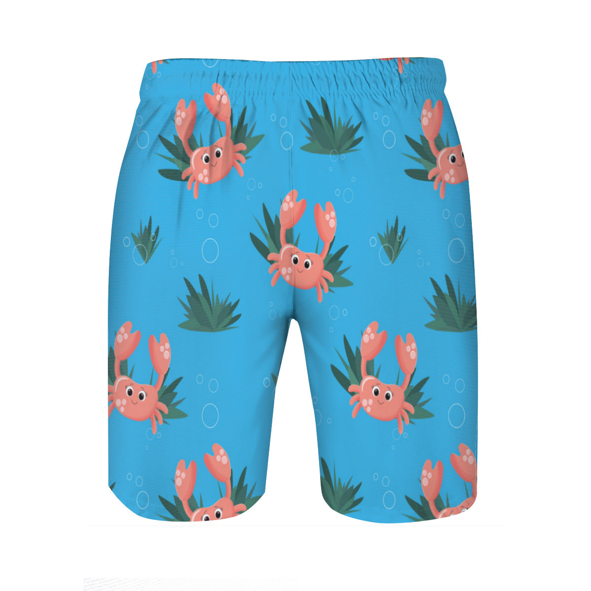 Cute Pink Crab Men's Swim Trunks No.8MDPNQ