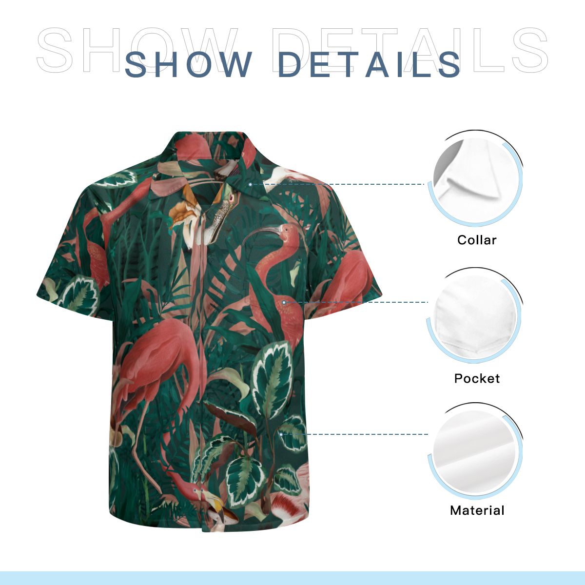 Flamingo 12 Hawaiian Shirts No.8OPYCA