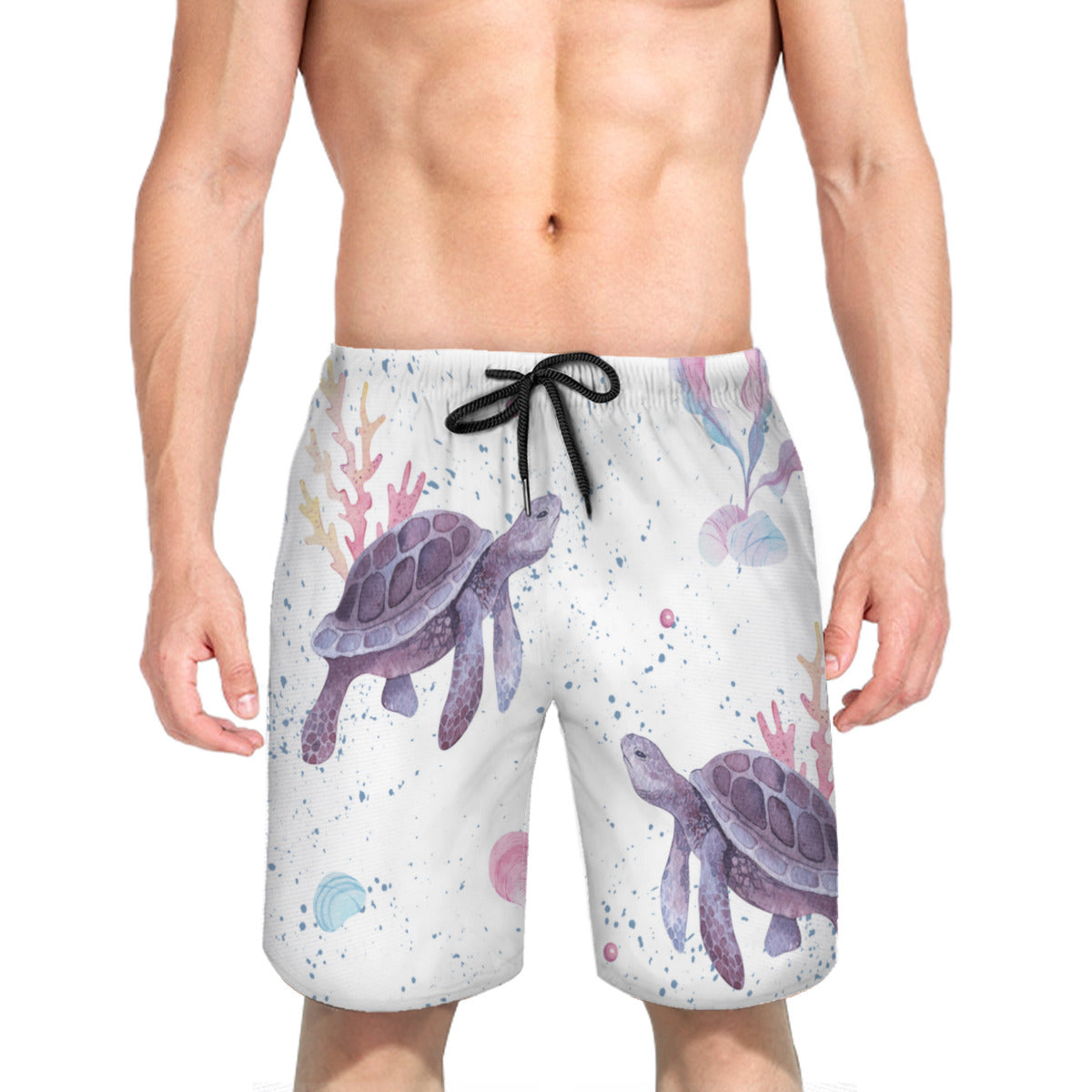 Coral Shells Men's Swim Trunks No.8PXQZA