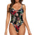 Floral And Birds Ix Graphic One-Piece Swimsuit for Women No.9A84HC