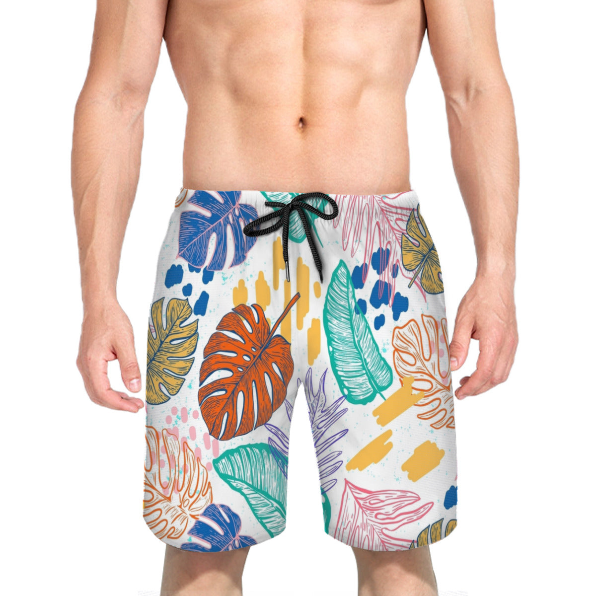 Tropical Leaves 015 Men's Swim Trunks No.9C4AEM