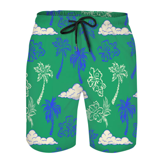 Tropical Leaves 012 Men's Swim Trunks No.AUPQHQ