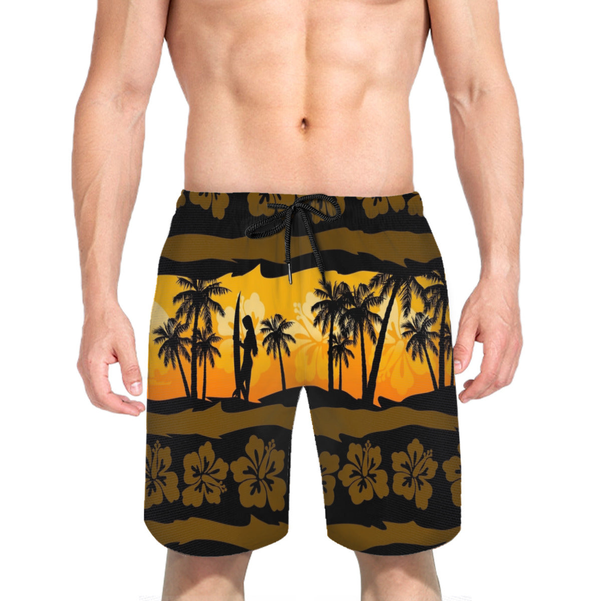 Hawaii Pattern 034 Men's Swim Trunks No.B2S9FY