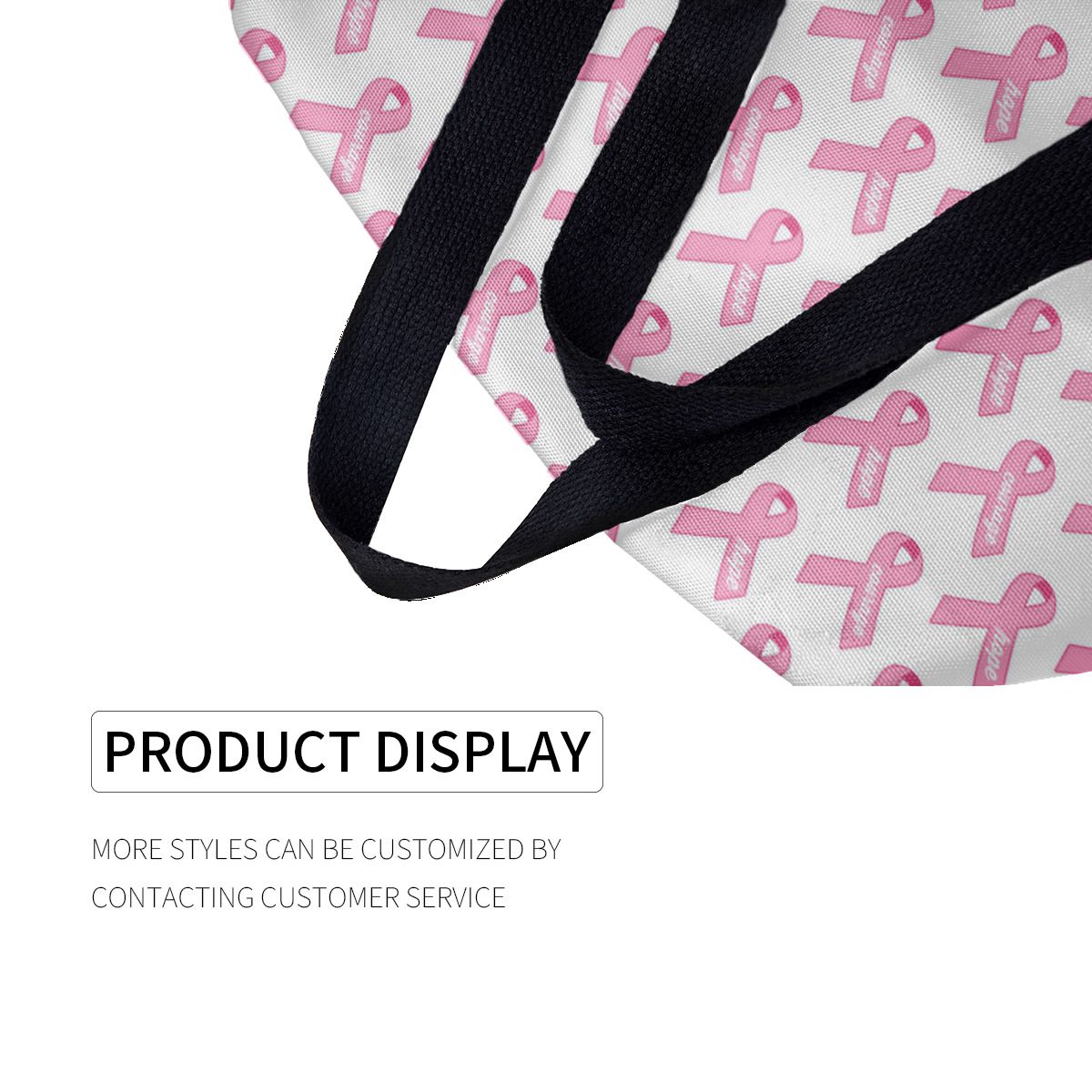 Pink Ribbon Breast Cancer Hope Canvas Bag No.C8H23R