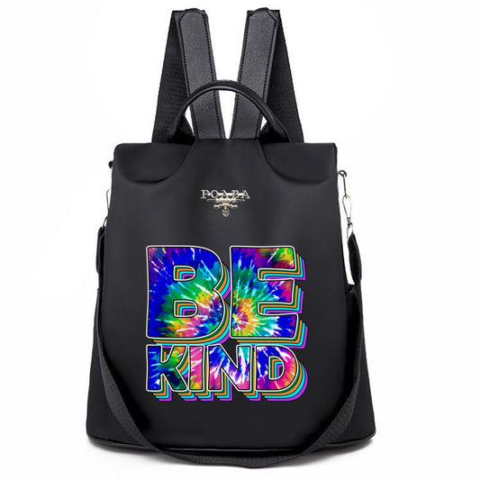 Be Kind Tie Dye Sublimation Backpack No.B88MBQ