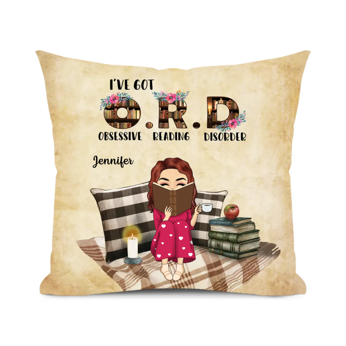 I‘ve Got Obsessive Reading Disorder Personalized Polyester Linen Pillow