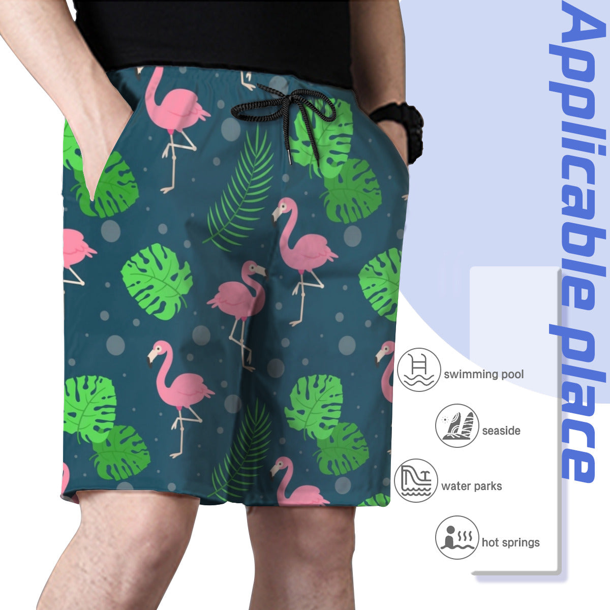 Flamingo 08 Men's Swim Trunks No.BFYNCS