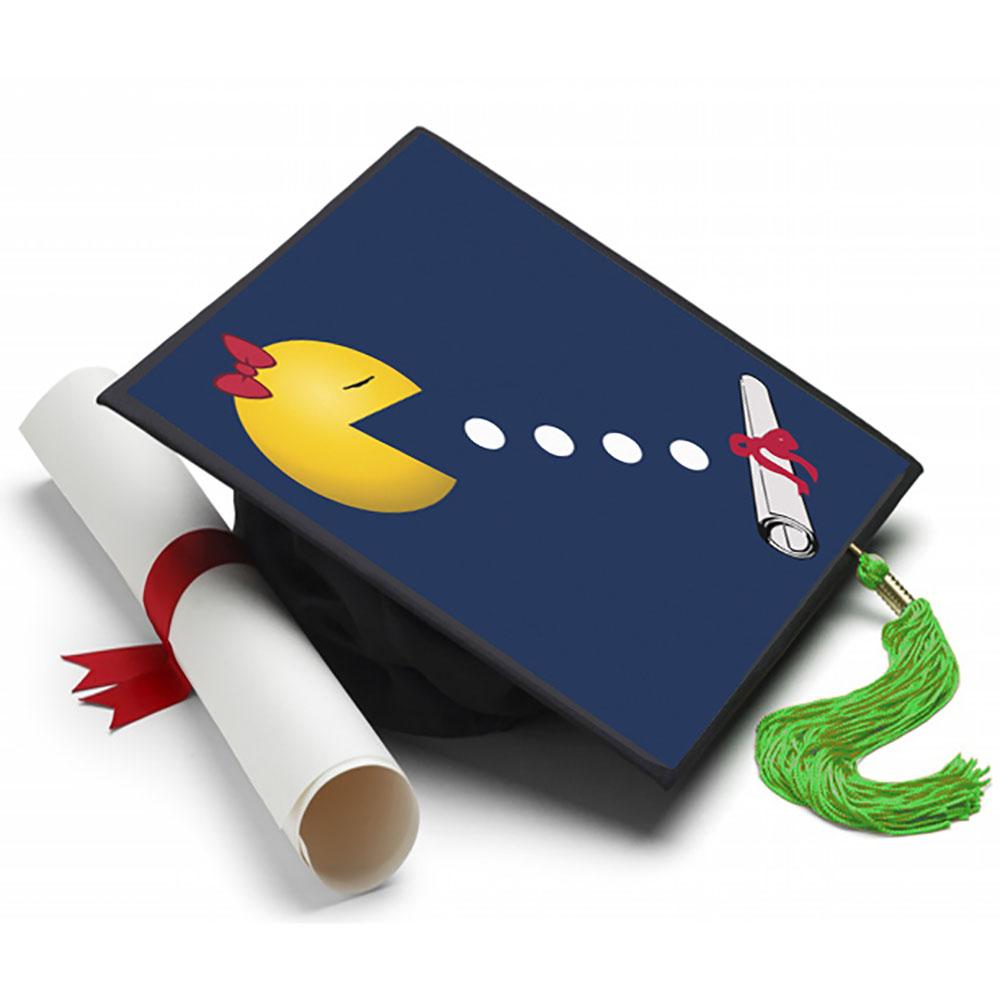 Pac Man - Ms. Grad Cap Tassel Topper – YeCustom