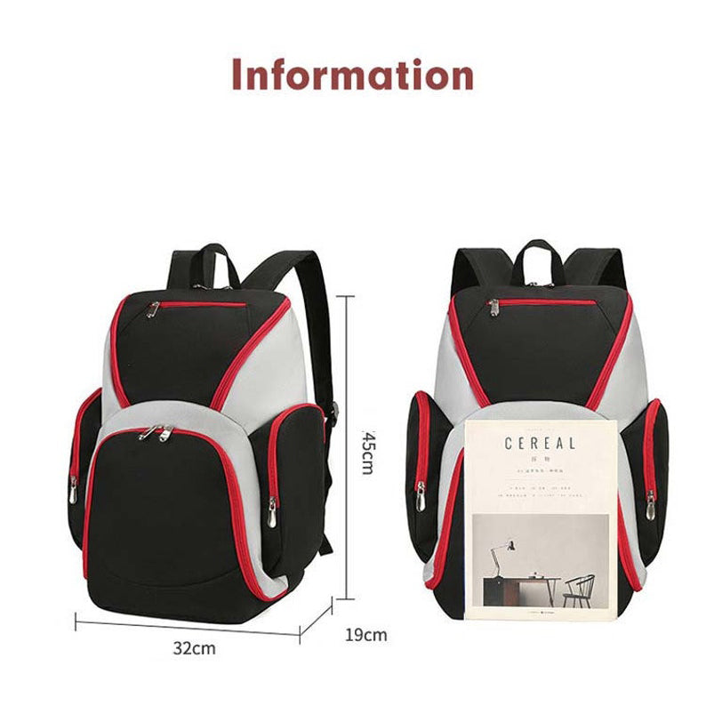 Personalized Basketball Football Backpack With Custom Name Number Logo Waterproof Sports Backpack