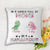 Be A Mamasaurus Floral Cute Little Dinosaur Personalized Pillow