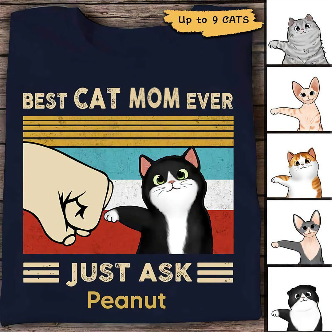 Best Cat Dad/Mom Ever Unisex T-Shirt Personalized Gift for Dad/Mom