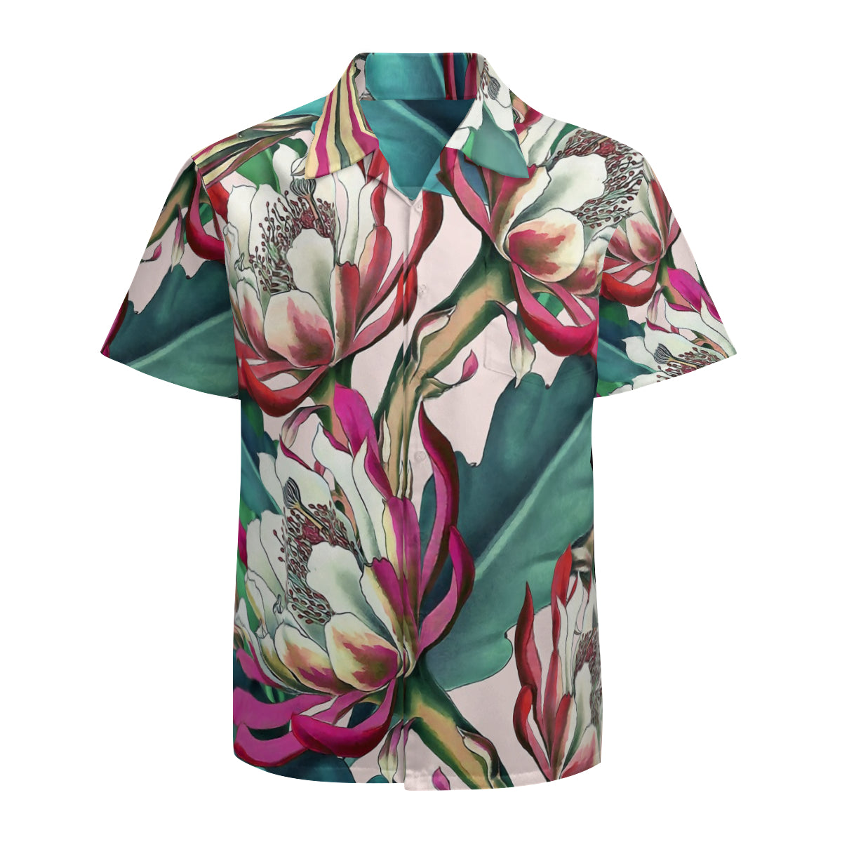 Flowering Cactus Graphic Hawaiian Shirts No.C6XXCT