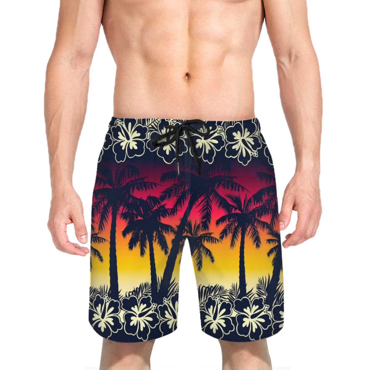 Hawaii Pattern 041 Men's Swim Trunks No.CJHARH