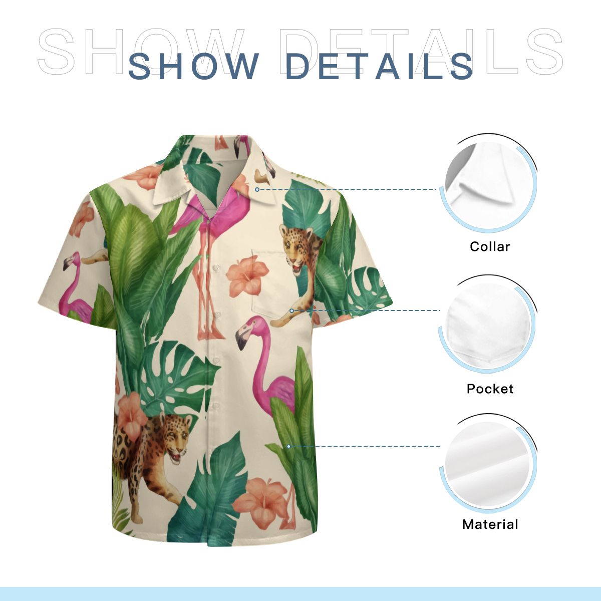 Tropical Leaves 014 Hawaiian Shirts No.CNBCG3