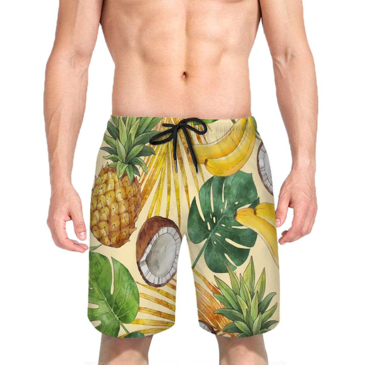 Tropical Leaves Pineapple Men's Swim Trunks No.CZOYHM