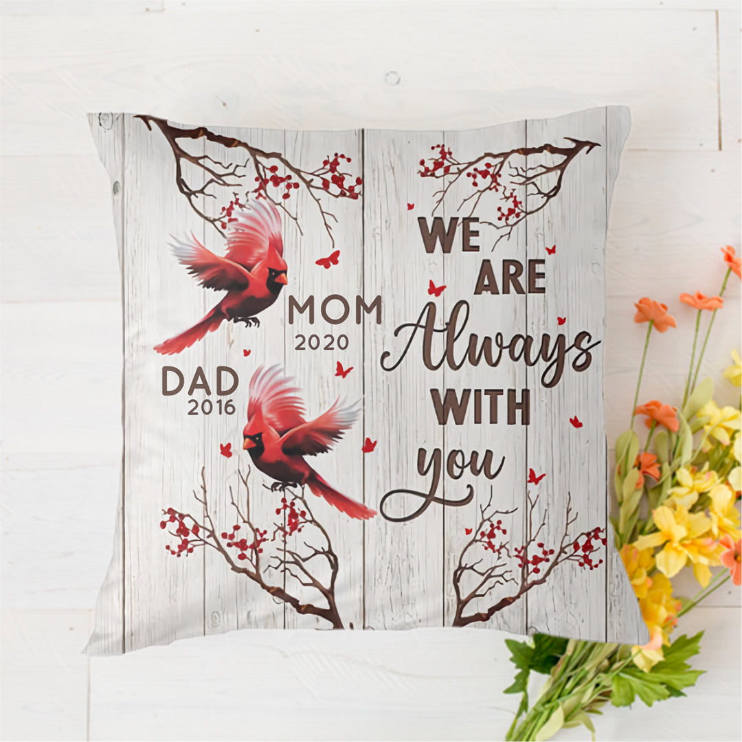 Cardinals Branch Memorial Personalized Polyester Linen Pillow