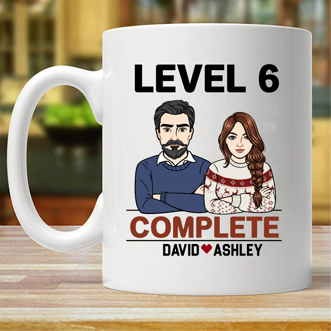 Couple Level Complete Personalized Mug (Double-sided Printing)