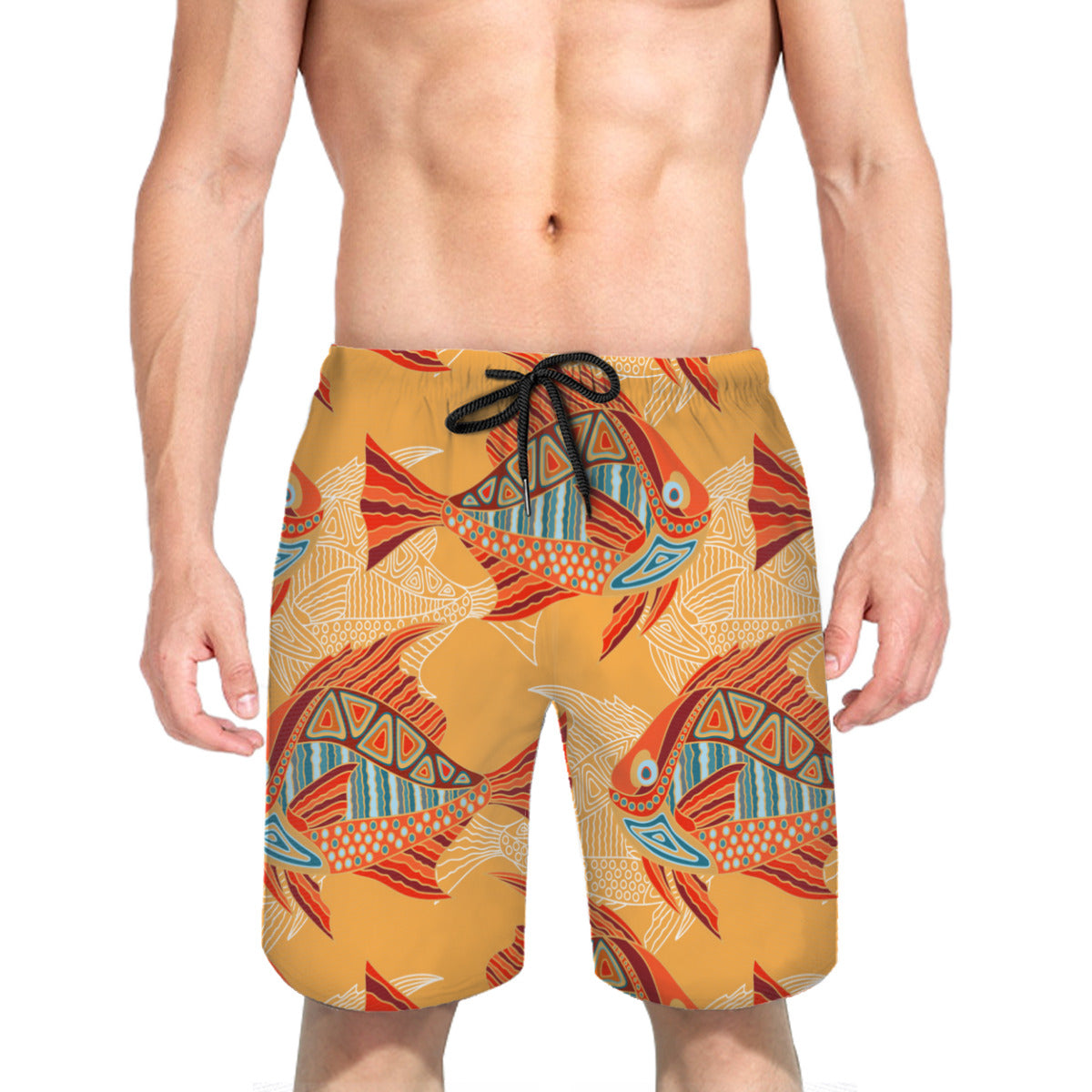 Fish 02 Men's Swim Trunks No.D6AGDP