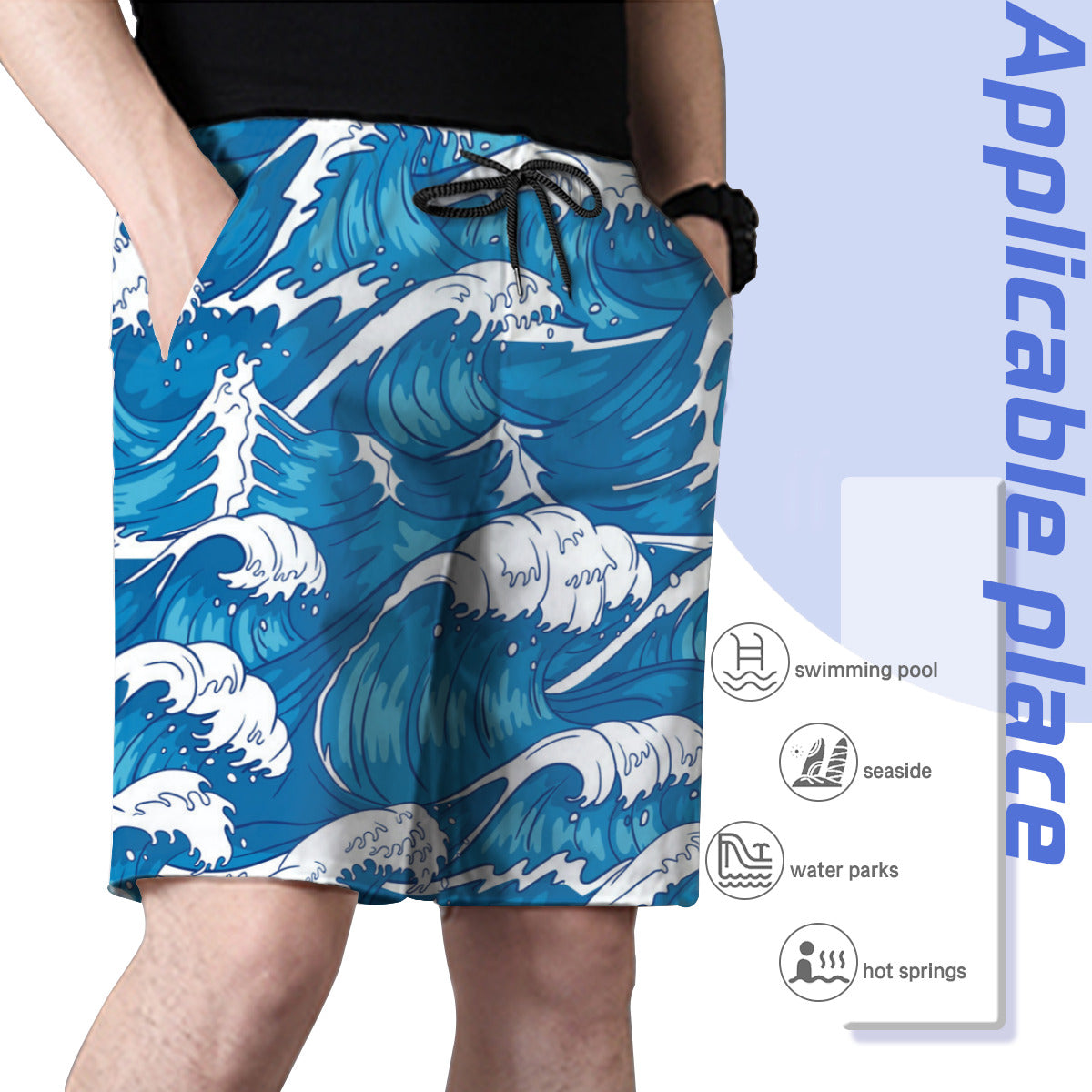 Hawaii Pattern 044 Men's Swim Trunks No.DCZVO9