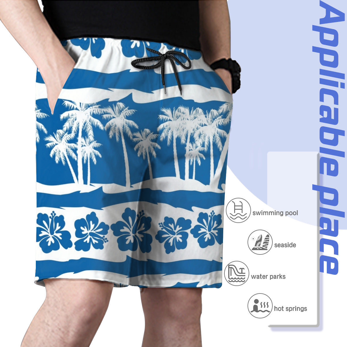 Hawaii Pattern 038 Men's Swim Trunks No.DJDPHT