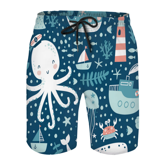 Marine Animals 02 Men's Swim Trunks No.DXYJZI